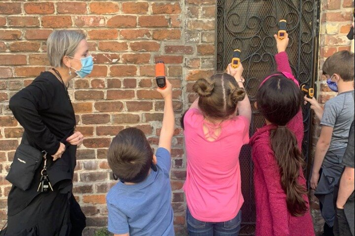 Paranormal equipment helps to locate the spirits....